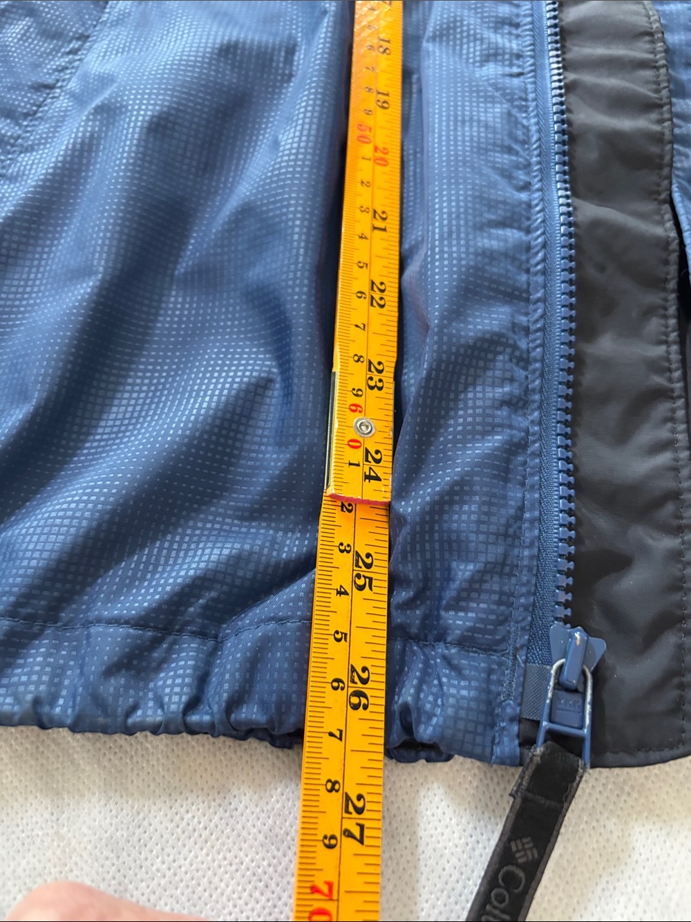 Columbia Royal Blue and Black Hooded Rain Shell - Picture 5 of 6